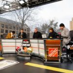 ESPN's College GameDay crew at Notre Dame.