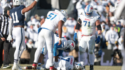 Kevin Jennings after a play against Penn State in the College Football Playoff.