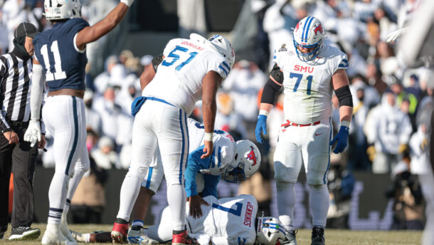 Kevin Jennings after a play against Penn State in the College Football Playoff.