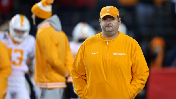 Josh Heupel prior to Tennessee's CFP game against Ohio State.