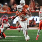 Clemson fails to make a tackle on a Texas run.