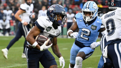 North Carolina faced UConn in the Fenway Bowl on Saturday.