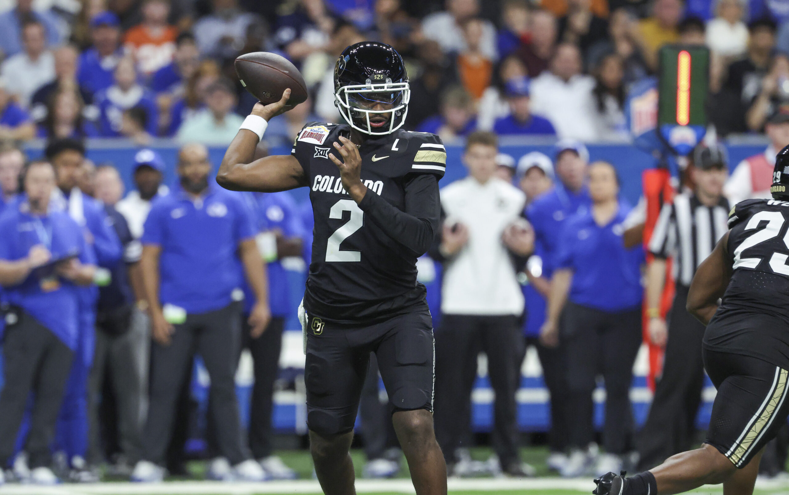 Shedeur Sanders hints at potential NFL destination with Alamo Bowl cleats