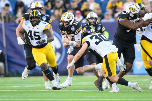Brady Cook plays in the Music City Bowl.