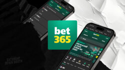bet365 partner feature with an icon and floating devices