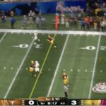 Texas takes the lead over Arizona State in the Peach Bowl.