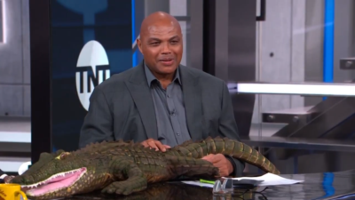 Charles Barkley pranked on set