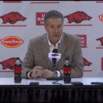 Arkansas head coach John Calipari.