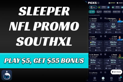Sleeper NFL promo code SOUTHXL