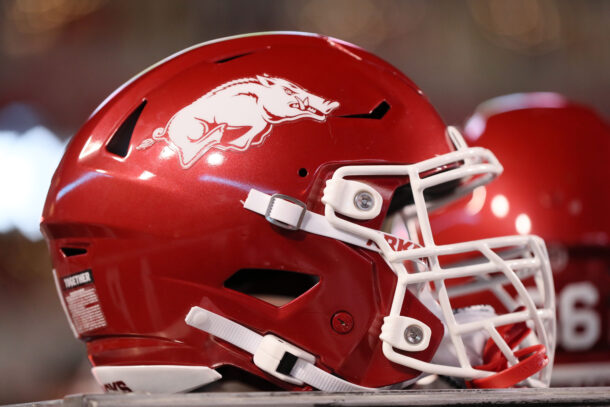 Arkansas football helmet.