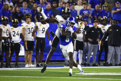 Southern Miss DB Micheal Caraway Jr. in action.