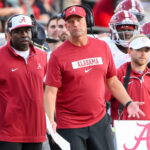 Alabama football coach Kalen DeBoer.