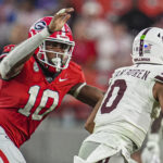 Damon Wilson plays for Georgia against MSU.
