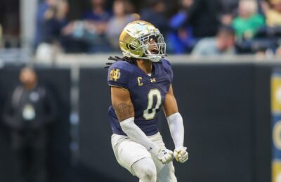 Nick Brossette runs with the ball for LSU.