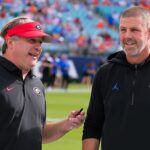 Georgia and Florida coaches Kirby Smart and Billy Napier.
