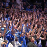 The Cameron Crazies are pictured.