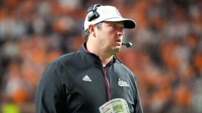 Mississippi State head coach Jeff Lebby.