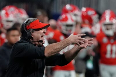 Georgia coach Kirby Smart during a game.