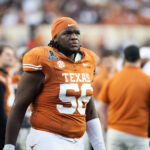 Cameron Williams in Texas's game against Clemson.
