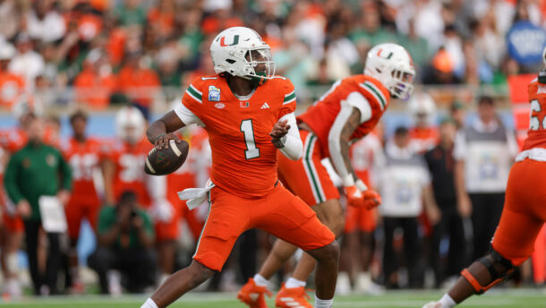 Miami QB Cam Ward.