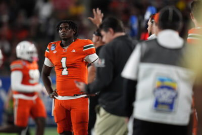 Miami QB Cam Ward.