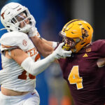 Texas and Arizona State battled in the Peach Bowl on New Year's Day.