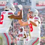 Ohio State players celebrate.
