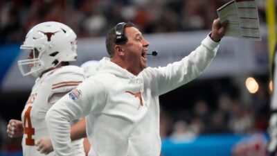 Texas head coach Steve Sarkisian.