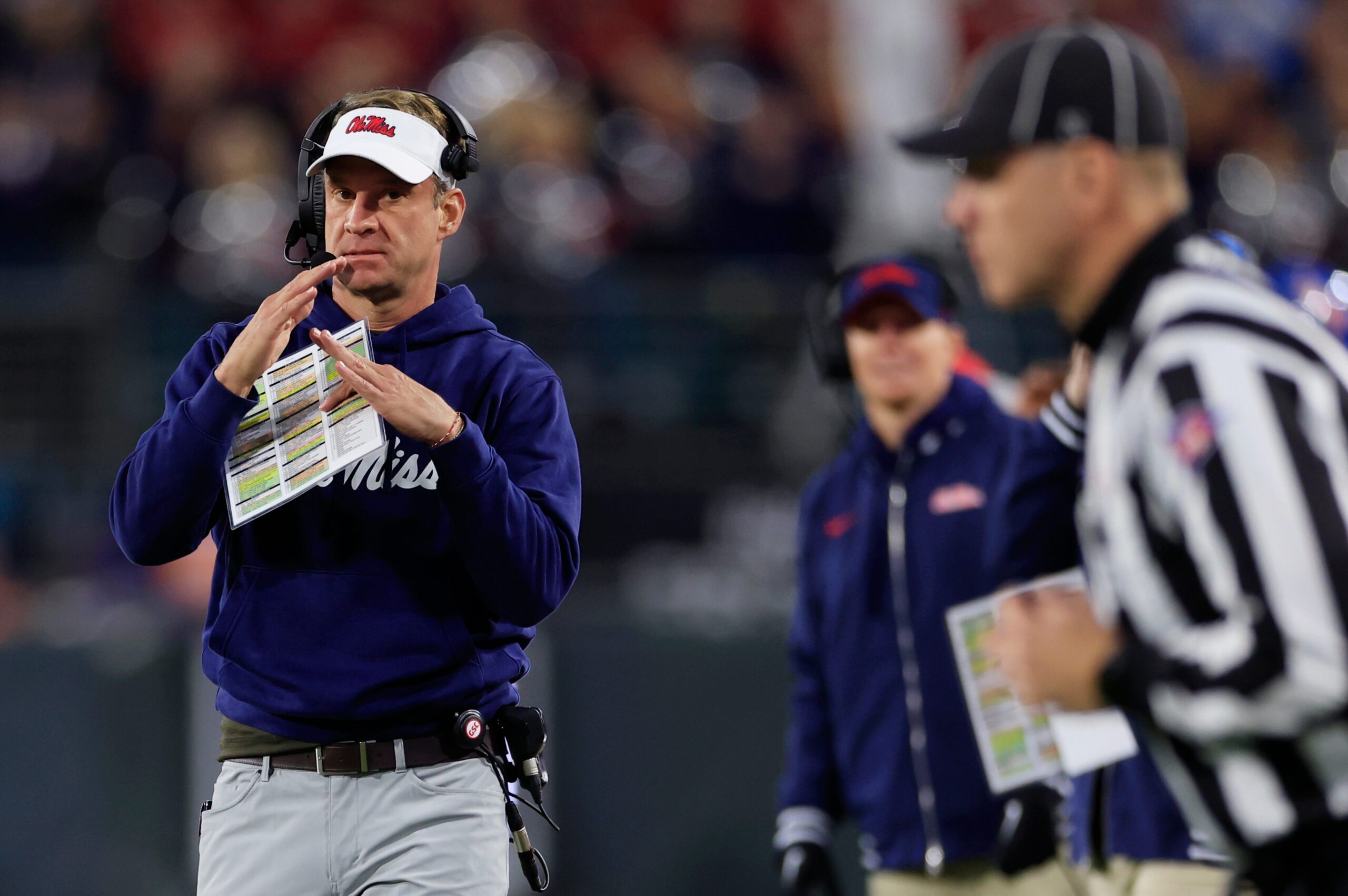 Lane Kiffin takes jab at Diego Pavia, jokes Jaxson Dart could ‘file a waiver’ for 2025