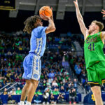 UNC point guard Elliot Cadeau.