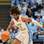 North Carolina basketball star RJ Davis.