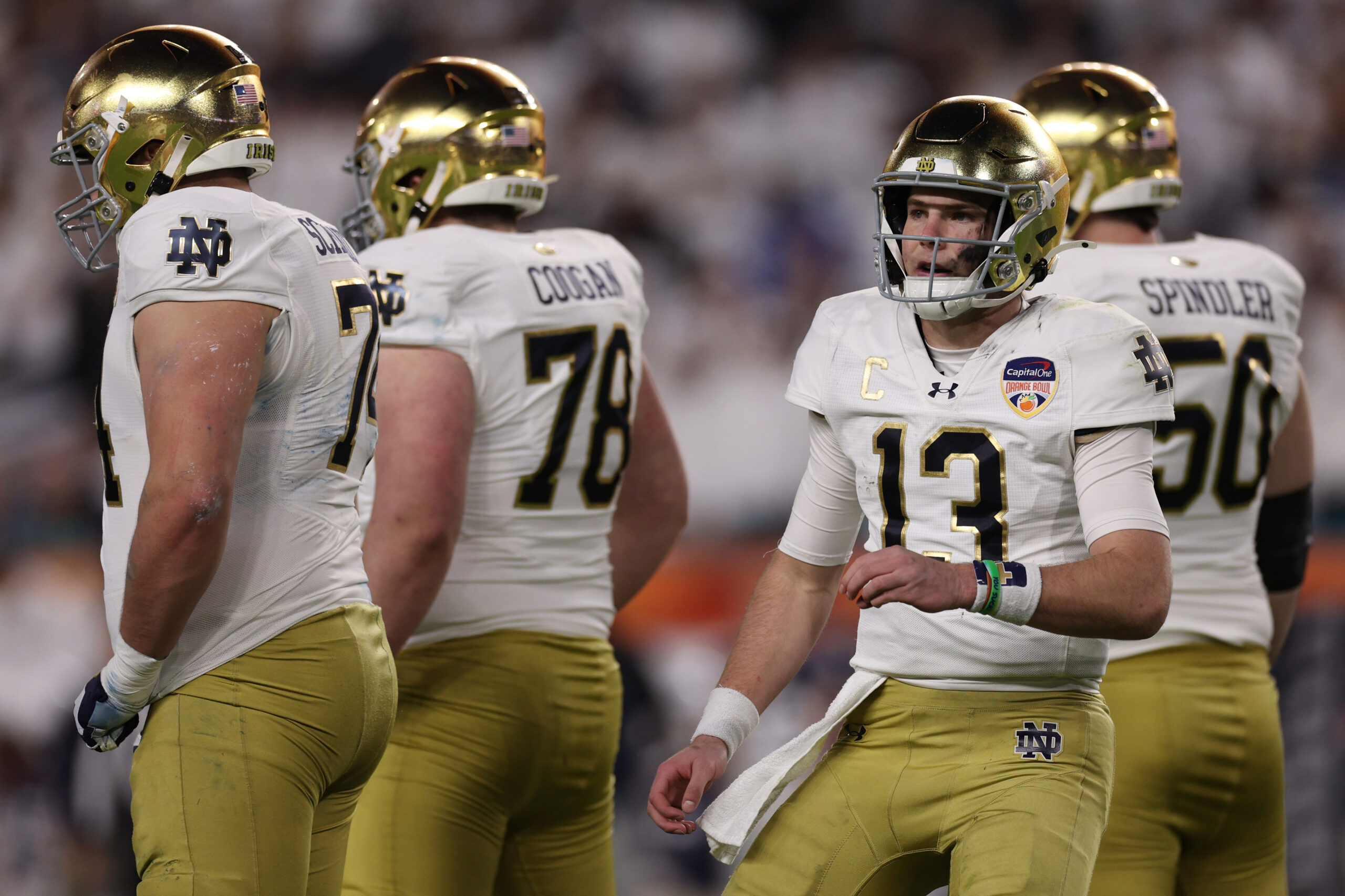 Riley Leonard sidelined with possible concussion vs. Penn State ...