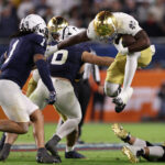 Jeremiyah Love in the Orange Bowl.