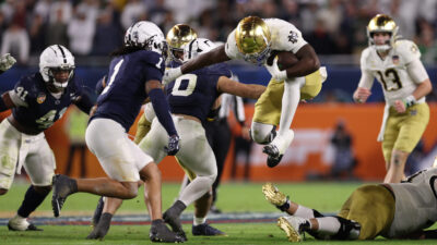 Jeremiyah Love in the Orange Bowl.