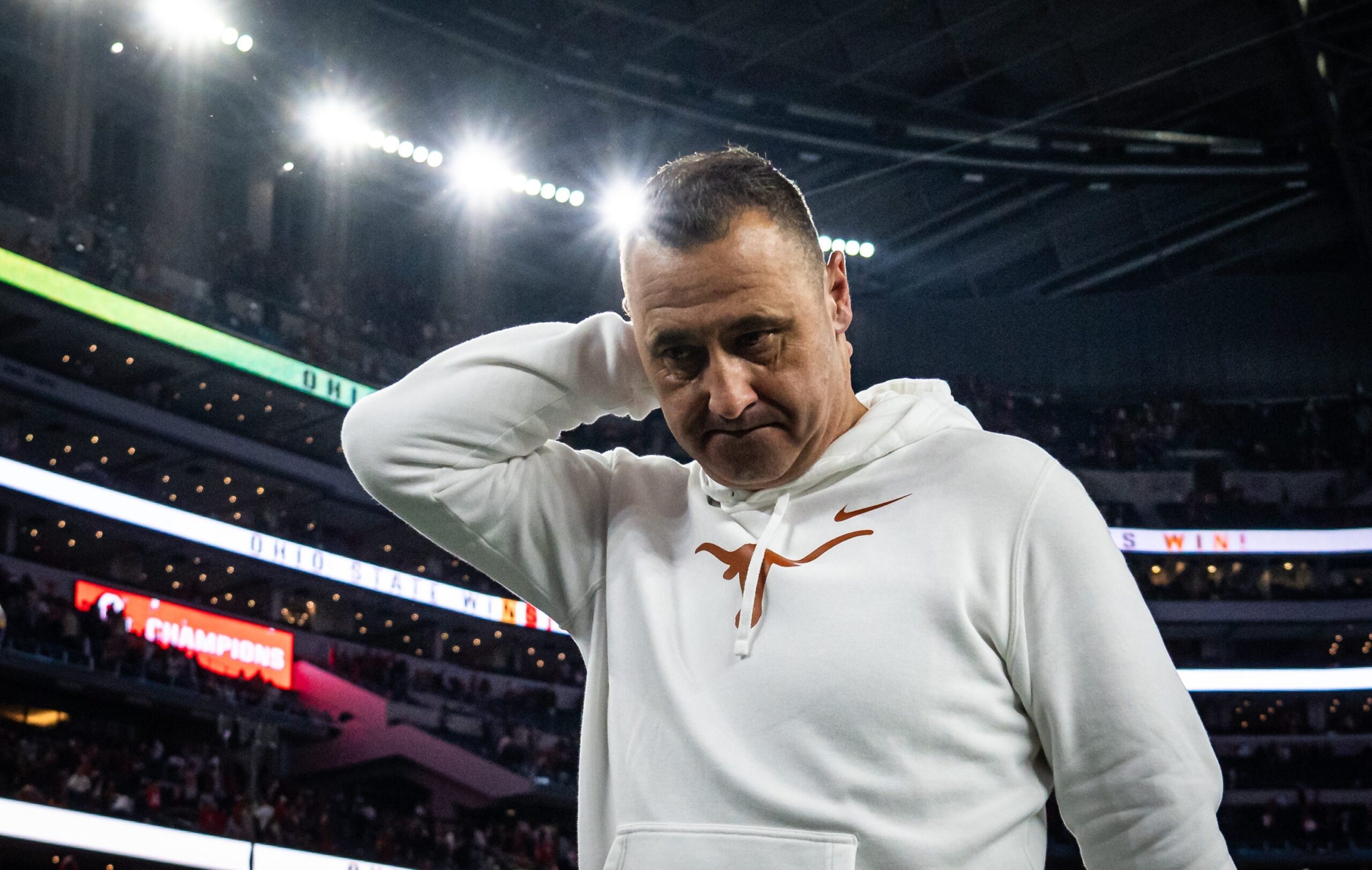 Steve Sarkisian cam captures exact moment Texas coach knew the Longhorns were toast