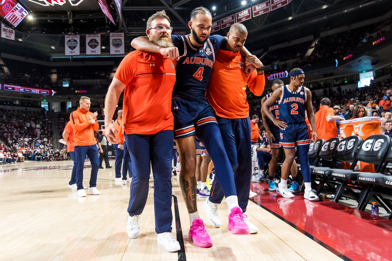 Bruce Pearl gives update on Johni Broome ankle sprain