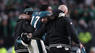 Philadelphia Eagles LB Nakobe Dean.