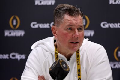 Notre Dame DC Al Golden at media day.