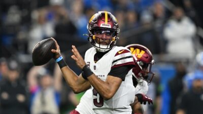 Washington Commanders QB Jayden Daniels.