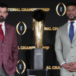 Ryan Day and Marcus Freeman before the national title game.