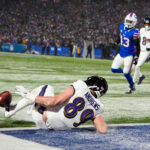 Mark Andrews is shown dropping a key pass.