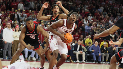 Adou Thiero for Arkansas against Georgia.