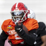 Former Georgia RB Trevor Etienne at Senior Bowl.