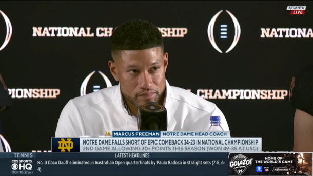 Marcus Freeman addresses controversial FG attempt, reflects on tough loss