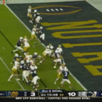 Riley Leonard find the end zone.