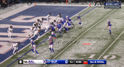 Ray Davis scores a touchdown.
