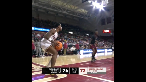 FSU and BC players in action.