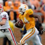 Eric Berry shown in 2009 Tennessee game against Georgia.