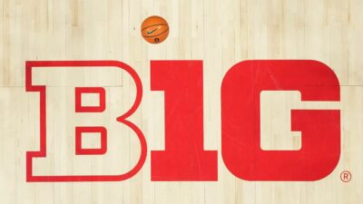 Big Ten basketball logo.