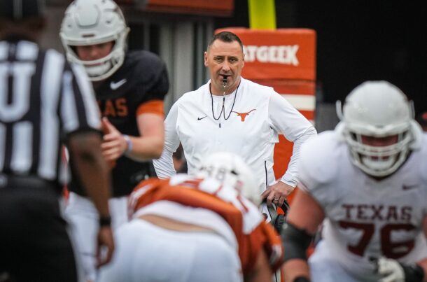 Texas coach Steve Sarkisian.